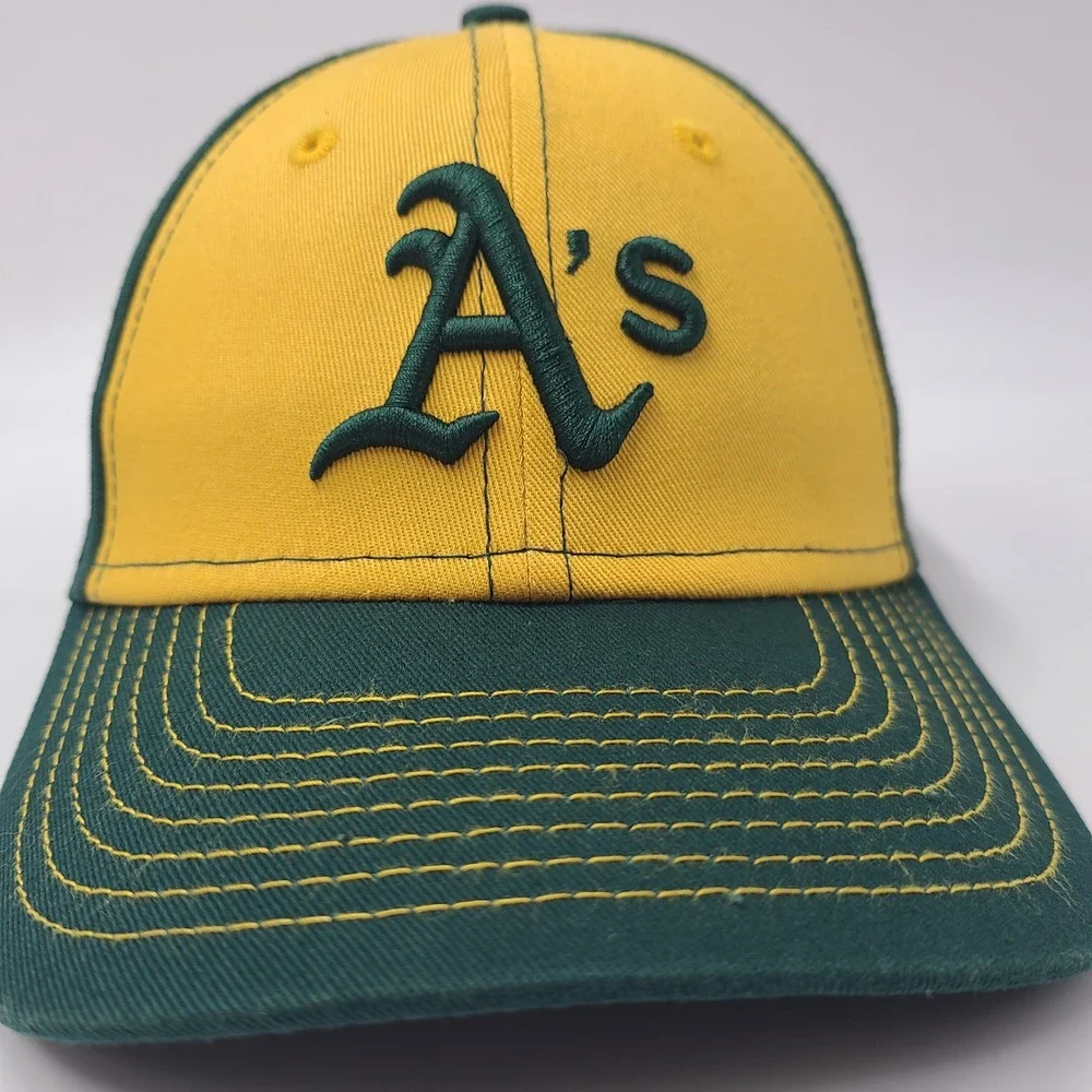 Child Oakland Athletics Hat Snapback 9Forty New Era Green Yellow MLB A's Boys